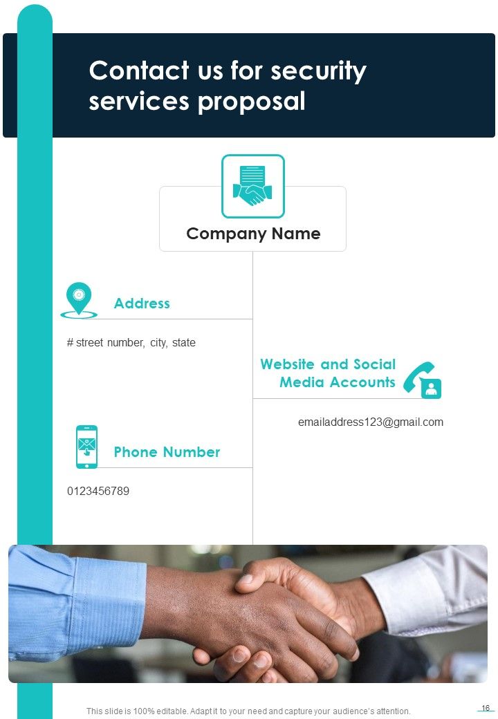 Security Services Proposal Example Document Report Doc Pdf Ppt