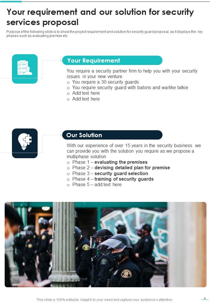 Security Services Proposal Example Document Report Doc Pdf Ppt