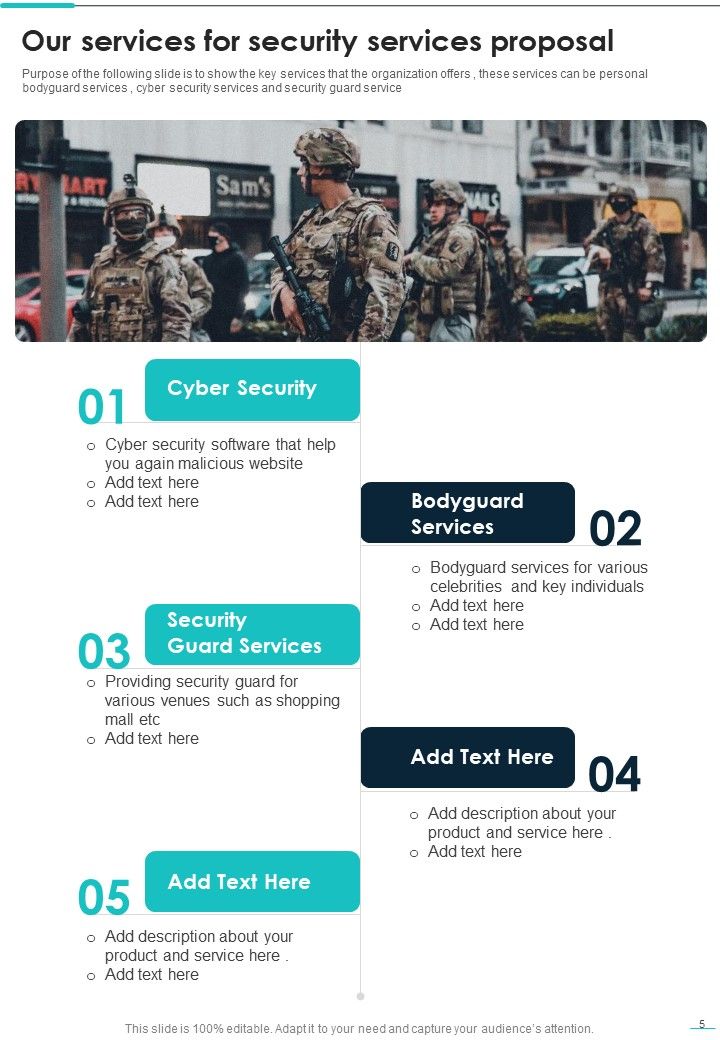 Security Services Proposal Example Document Report Doc Pdf Ppt