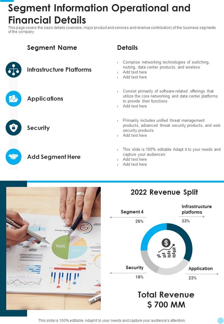 Segment Information Operational And Financial Details One Pager Documents Slide01