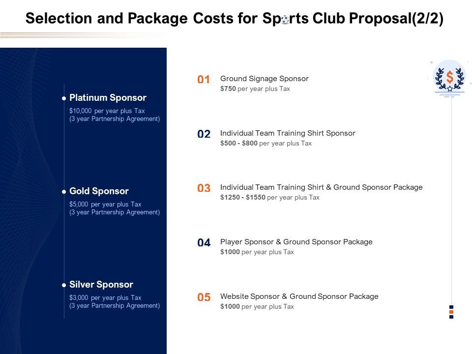 Selection_And_Package_Costs_For_Sports_Club_Proposal_Team_Ppt_PowerPoint_Presentation_Summary_Show_PDF_Slide_1.jpg
