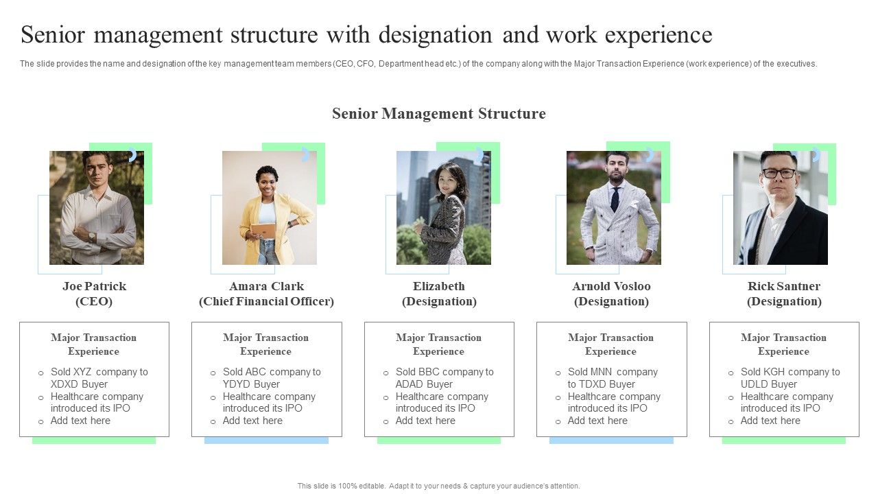 Senior_Management_Structure_With_Designation_And_Work_Experience_Professional_PDF_Slide_1.jpg