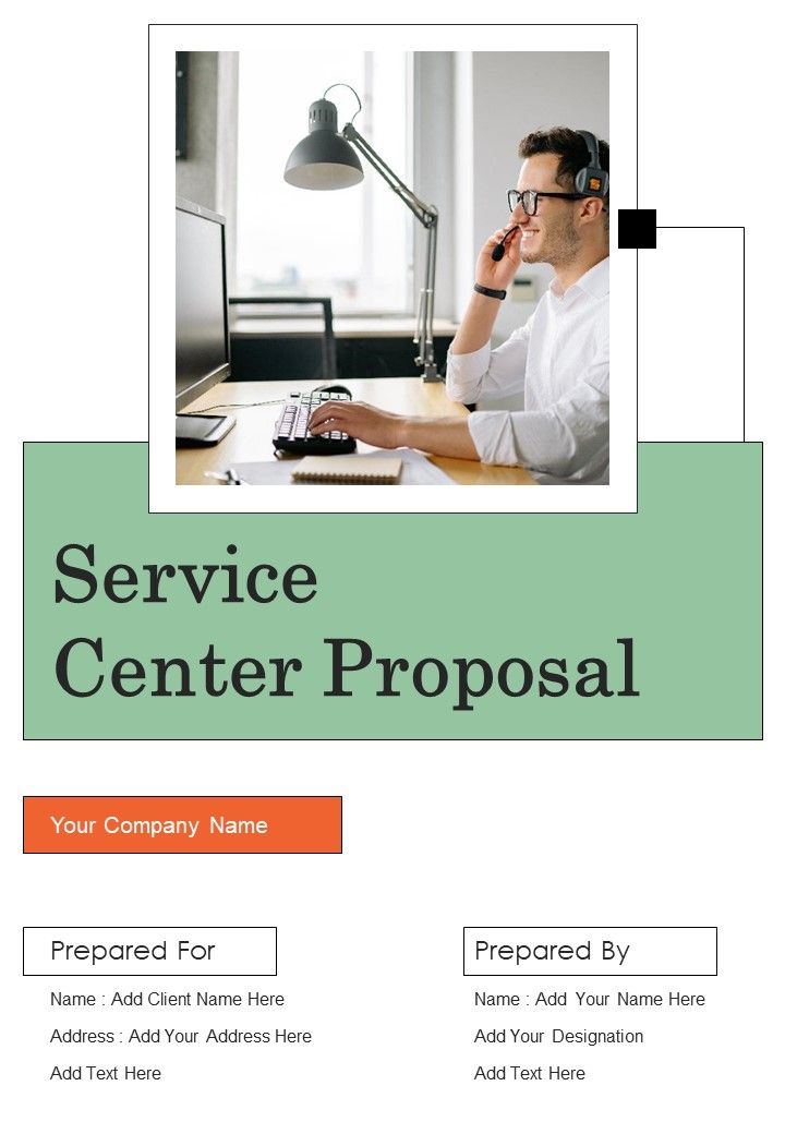 Service Center Proposal Example Document Report Doc Pdf Ppt Slide01