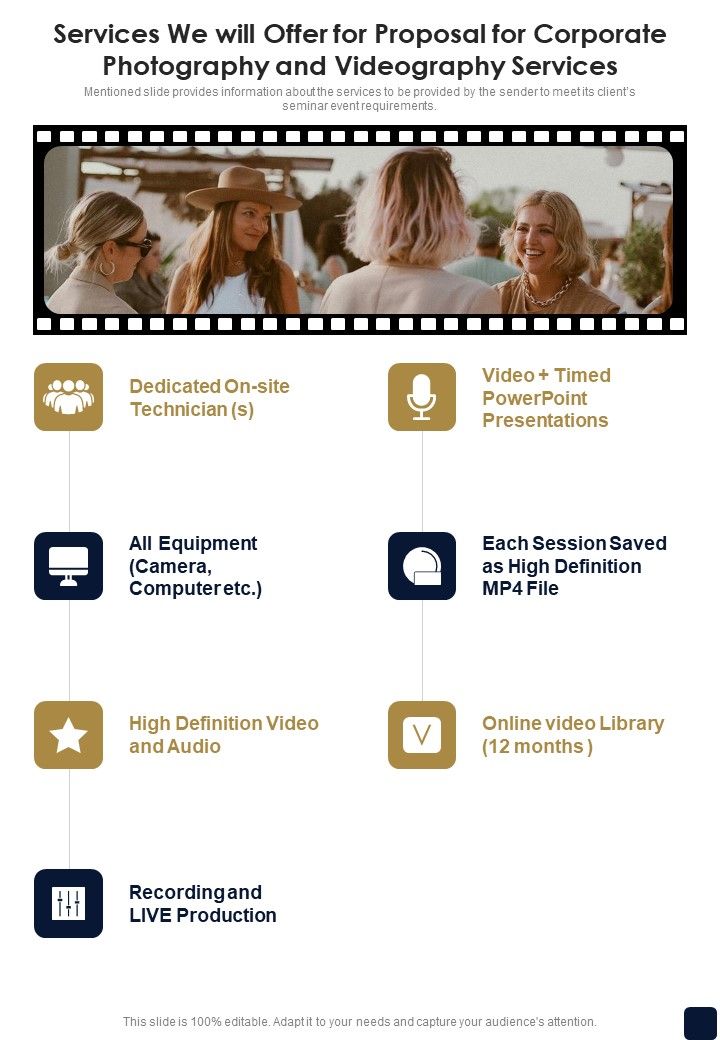 Services_We_Will_Offer_For_Corporate_Photography_And_Videography_Services_One_Pager_Sample_Example_Document_Slide_1.jpg