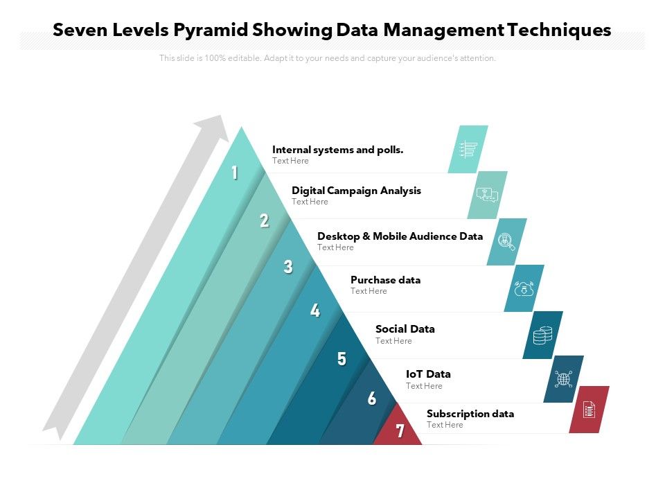 Seven_Levels_Pyramid_Showing_Data_Management_Techniques_Ppt_PowerPoint_Presentation_File_Guide_PDF_Slide_1.jpg