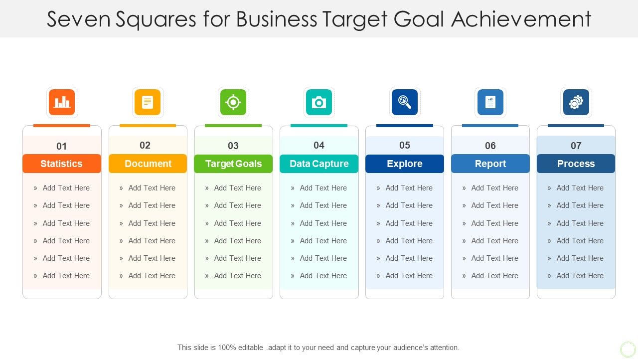 Seven_Squares_For_Business_Target_Goal_Achievement_Formats_PDF_Slide_1.jpg