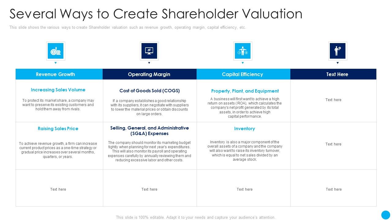 Several_Ways_To_Create_Shareholder_Valuation_Techniques_Increase_Stakeholder_Value_Summary_PDF_Slide_1.jpg