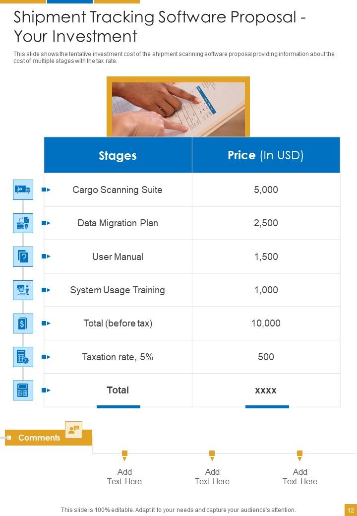 Shipment Tracking Software Proposal Example Document Report Doc Pdf Ppt