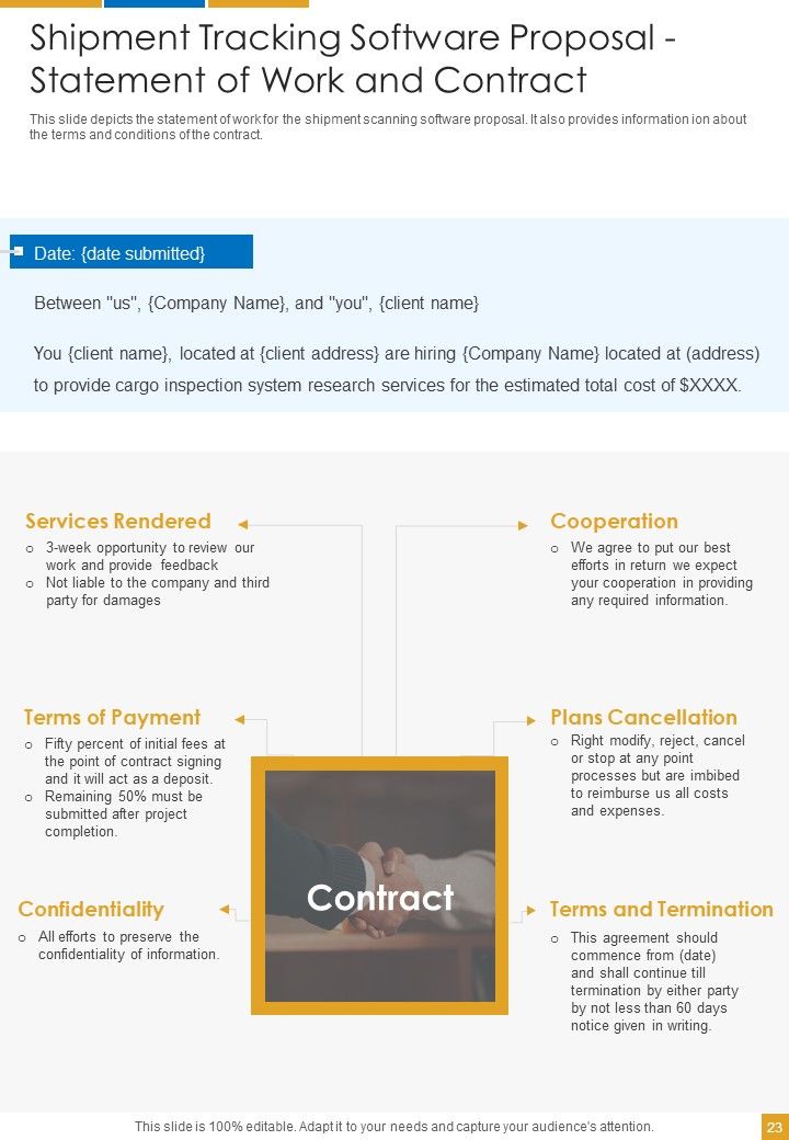 Shipment Tracking Software Proposal Example Document Report Doc Pdf Ppt