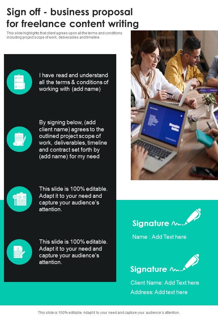 Sign_Off_Business_Proposal_For_Freelance_Content_Writing_One_Pager_Sample_Example_Document_Slide_1.jpg