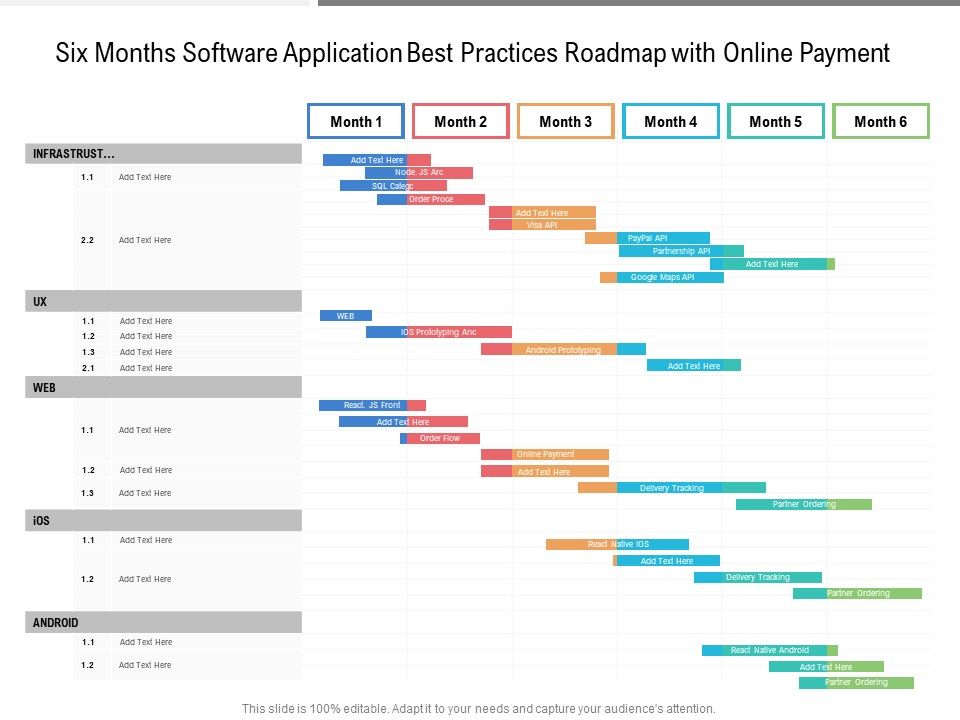 Six_Months_Software_Application_Best_Practices_Roadmap_With_Online_Payment_Professional_Slide_1.jpg