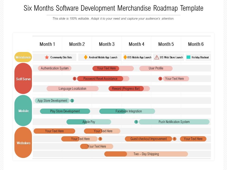 Six_Months_Software_Development_Merchandise_Roadmap_Template_Formats_Slide_1.jpg