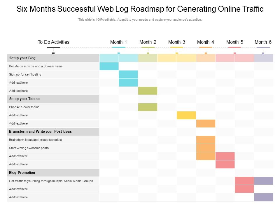 Six_Months_Successful_Web_Log_Roadmap_For_Generating_Online_Traffic_Themes_Slide_1.jpg