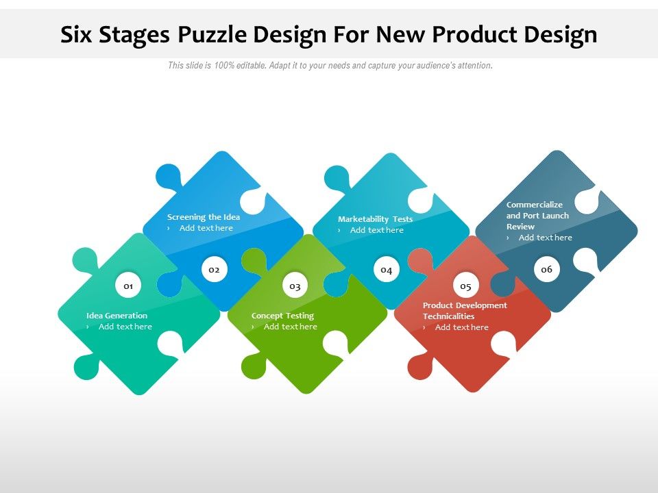 Six_Stages_Puzzle_Design_For_New_Product_Design_Ppt_PowerPoint_Presentation_Layouts_Example_File_PDF_Slide_1.jpg
