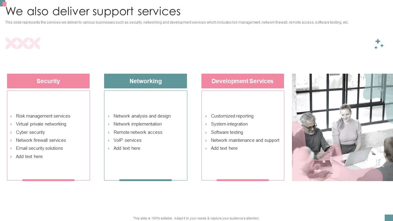 Small_Business_Venture_Company_Profile_We_Also_Deliver_Support_Services_Summary_PDF_Slide_1.jpg