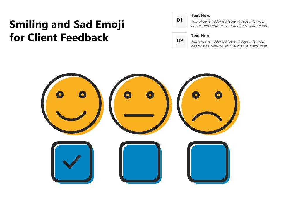 Smiling_And_Sad_Emoji_For_Client_Feedback_Ppt_PowerPoint_Presentation_File_Pictures_PDF_Slide_1.jpg
