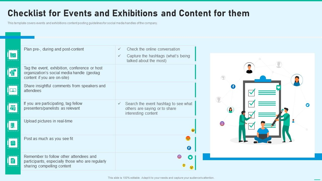 Social_Network_Playbook_Checklist_For_Events_And_Exhibitions_And_Content_For_Them_Ppt_Professional_Design_Templates_PDF_Slide_1.jpg