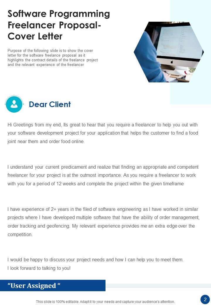 Software Programming Freelancer Proposal Example Document Report Doc Pdf Ppt