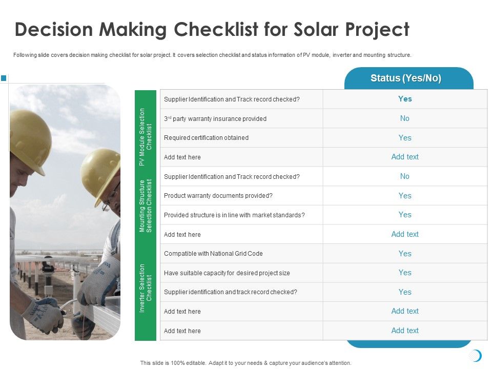 Solar_System_Implementation_And_Support_Service_Decision_Making_Checklist_For_Solar_Project_Microsoft_PDF_Slide_1.jpg