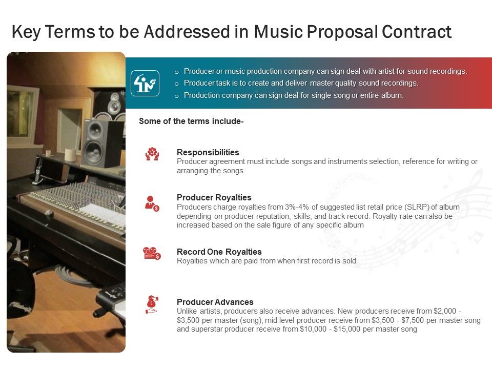 Sound_Production_Firm_Agreement_Key_Terms_To_Be_Addressed_In_Music_Proposal_Contract_Ppt_Slides_Portrait_PDF_Slide_1.jpg