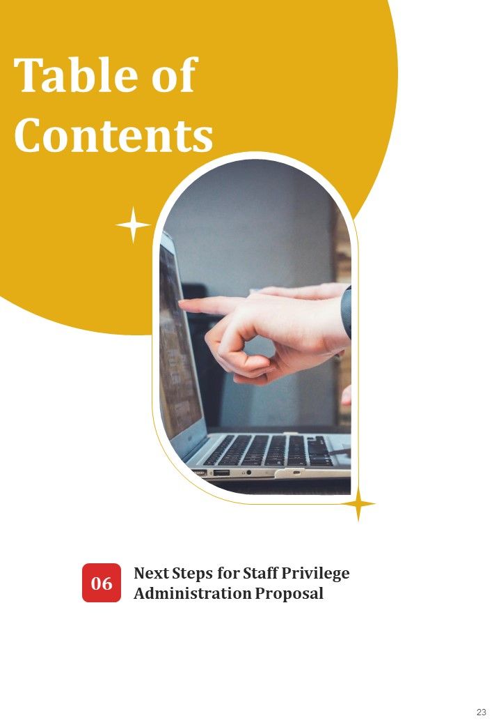 Staff Privilege Administration Proposal Example Document Report Doc Pdf Ppt