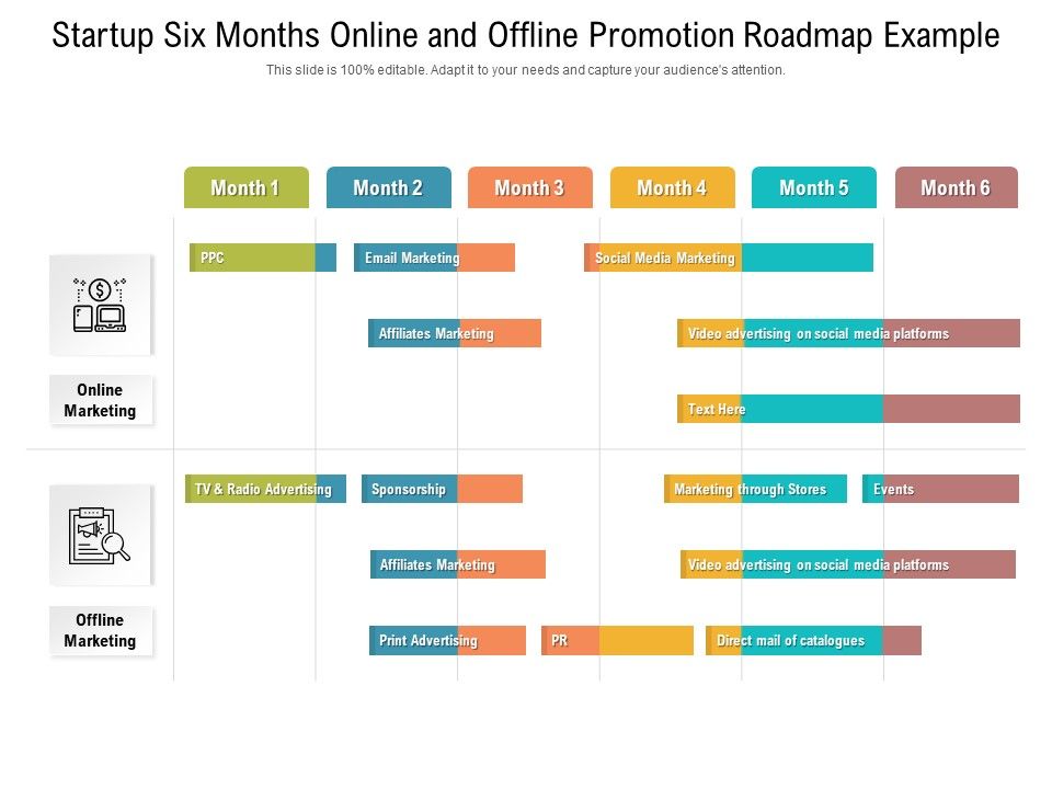 Startup_Six_Months_Online_And_Offline_Promotion_Roadmap_Example_Sample_Slide_1.jpg