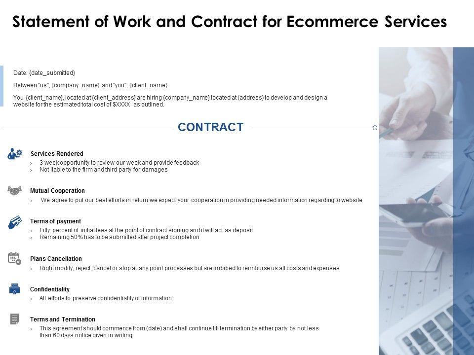 Statement_Of_Work_And_Contract_For_Ecommerce_Services_Ppt_PowerPoint_Presentation_Model_Brochure_Slide_1.jpg