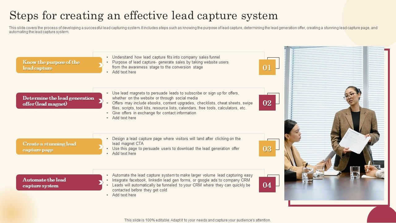 Steps_For_Creating_An_Effective_Lead_Capture_System_Improving_Lead_Generation_Process_Ideas_PDF_Slide_1.jpg