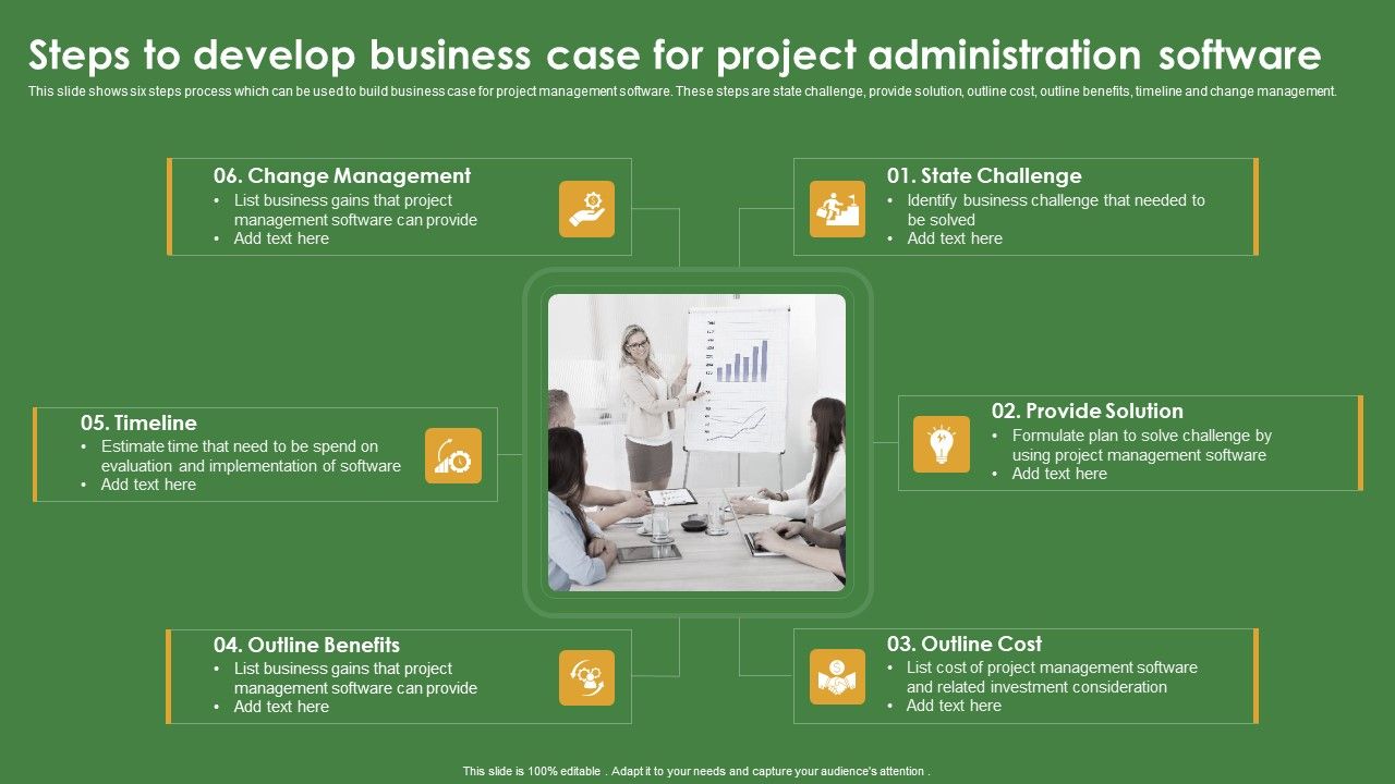 Steps_To_Develop_Business_Case_For_Project_Administration_Software_Mockup_PDF_Slide_1.jpg