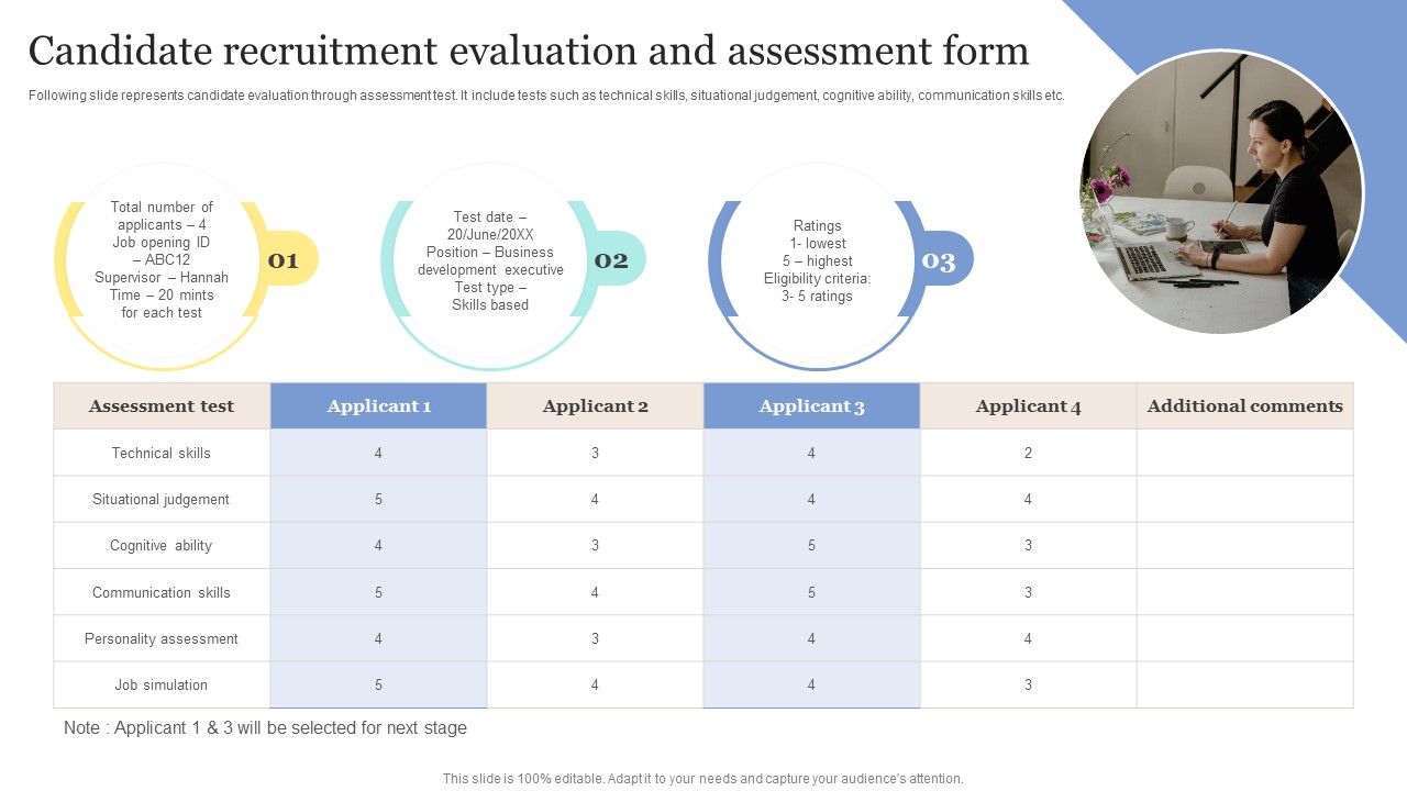 Strategic_Approaches_To_Efficient_Candidate_Selection_Candidate_Recruitment_Evaluation_And_Assessment_Form_Summary_PDF_Slide_1.jpg