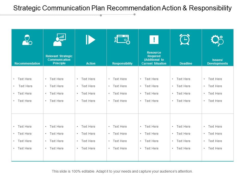 Strategic_Communication_Plan_Recommendation_Action_And_Responsibility_Ppt_PowerPoint_Presentation_Example_Slide_1.jpg