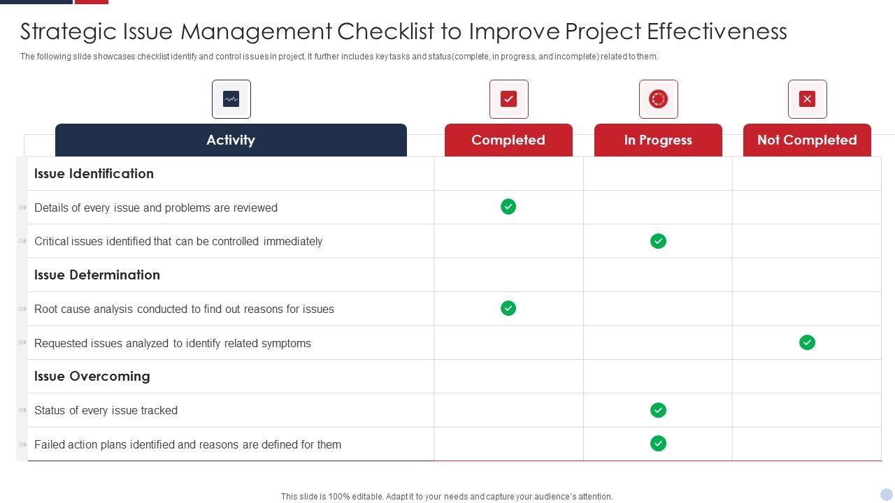 Strategic_Issue_Management_Checklist_To_Improve_Project_Effectiveness_Infographics_PDF_Slide_1.jpg