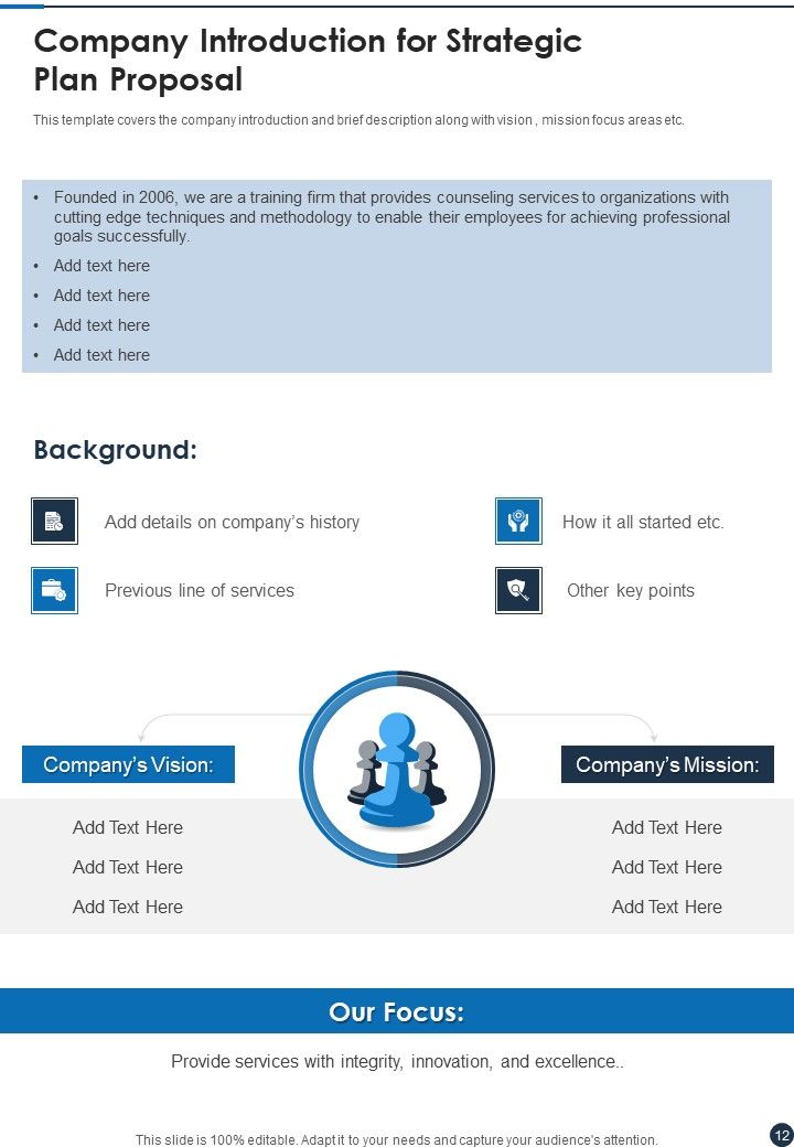 Strategic Plan Proposal Sample Example Document Report Doc Pdf Ppt