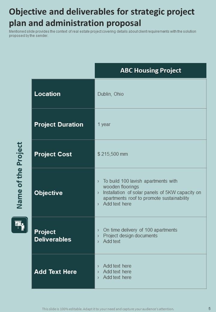 Strategic Project Plan And Administration Proposal Example Document Report Doc Pdf Ppt