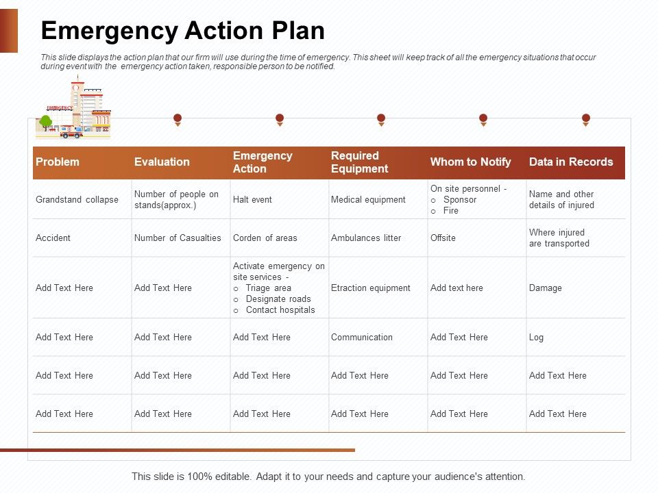 Strategies_For_Organizing_Events_Emergency_Action_Plan_Ppt_PowerPoint_Presentation_Ideas_Background_PDF_Slide_1.jpg