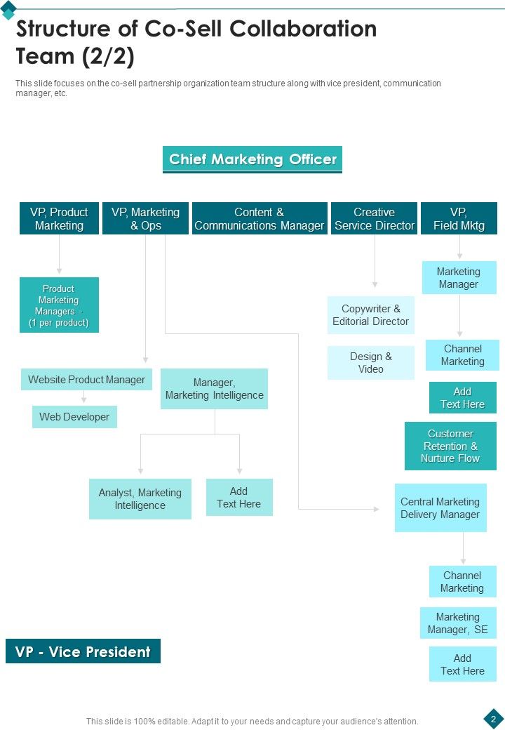 Structure Of Co Sell Collaboration Team One Pager Sample Example Document