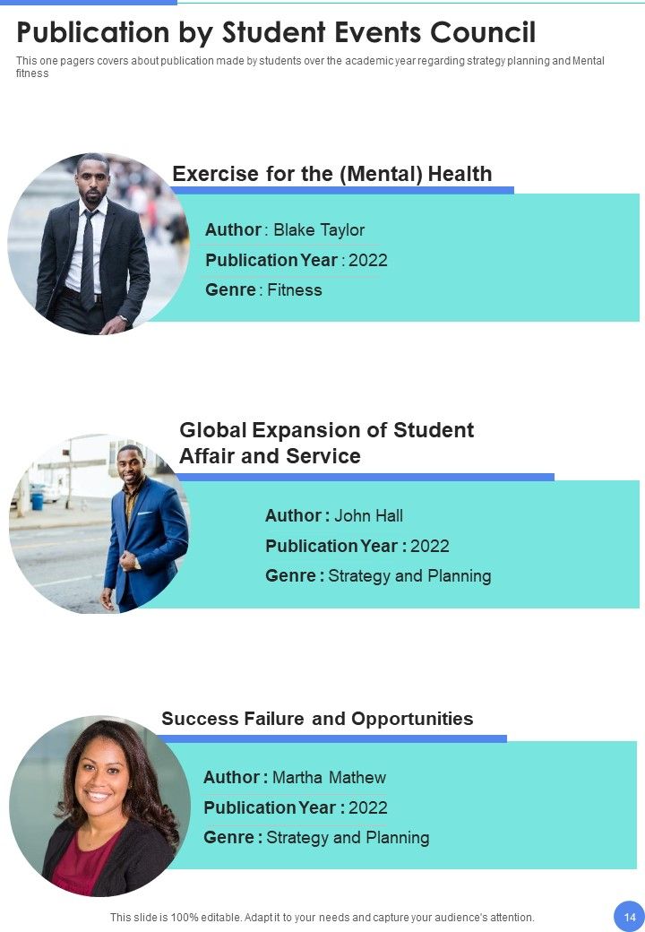 Student Events Yearly Report Template One Pager Documents