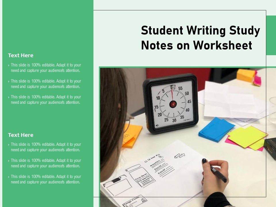 Student_Writing_Study_Notes_On_Worksheet_Ppt_PowerPoint_Presentation_File_Clipart_PDF_Slide_1.jpg