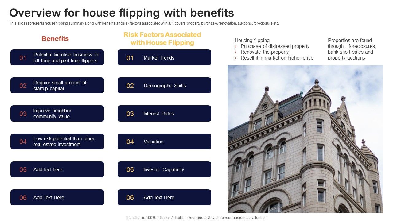 Synopsis_For_House_Flipping_Techniques_Overview_For_House_Flipping_With_Benefits_Professional_PDF_Slide_1.jpg