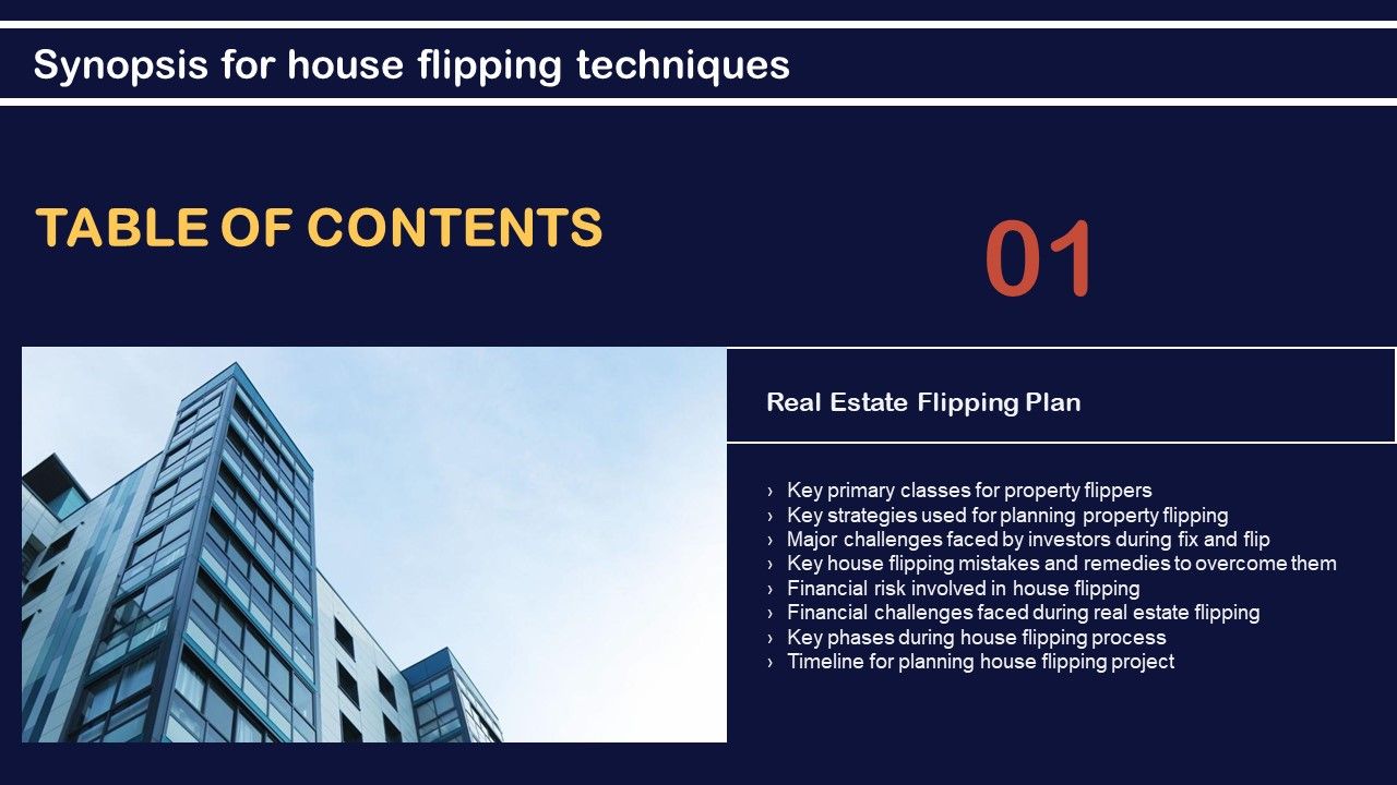 Synopsis_For_House_Flipping_Techniques_Table_Of_Contents_Graphics_PDF_Slide_1.jpg