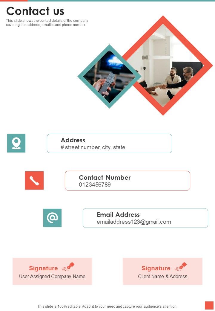 TV Promotion Proposal Contact Us One Pager Sample Example Document Slide01
