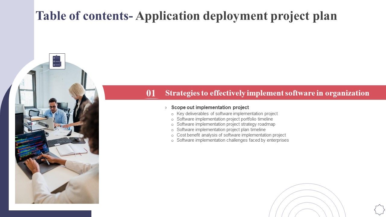 Table_Of_Contents_Application_Deployment_Project_Plan_Organization_Template_PDF_Slide_1.jpg