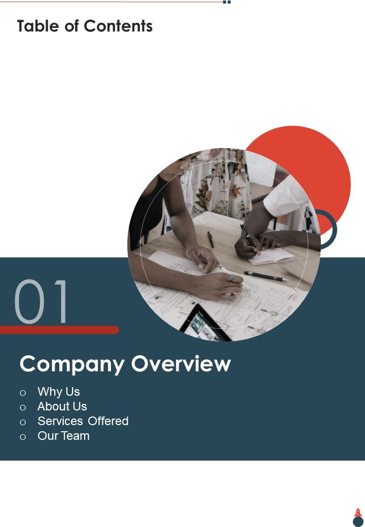 Table Of Contents Brand Launch Event Proposal One Pager Sample Example Document Slide01
