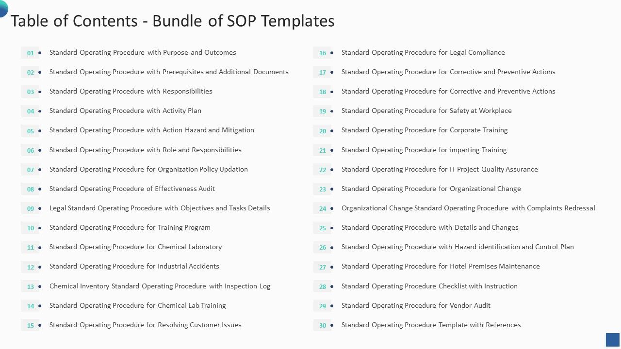 Table_Of_Contents_Bundle_Of_SOP_Templates_Information_PDF_Slide_1.jpg