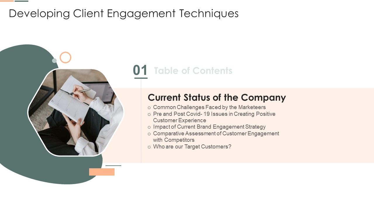 Table_Of_Contents_Developing_Client_Engagement_Techniques_Strategy_Portrait_PDF_Slide_1.jpg