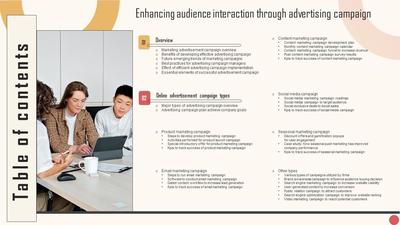 Table_Of_Contents_Enhancing_Audience_Interaction_Through_Advertising_Campaign_Infographics_PDF_Slide_1.jpg