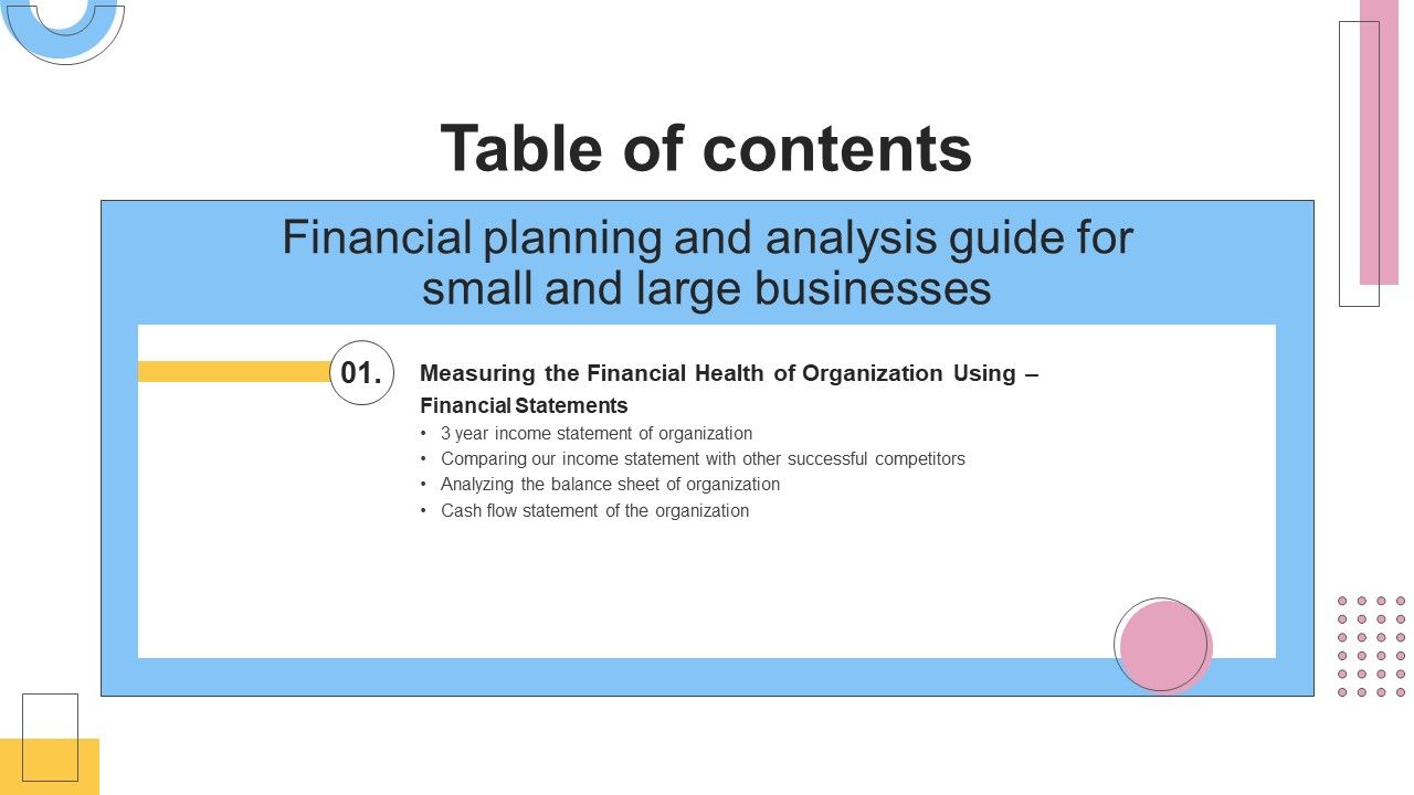 Table_Of_Contents_Financial_Planning_And_Analysis_Guide_For_Small_And_Large_Businesses_Flow_Structure_PDF_Slide_1.jpg