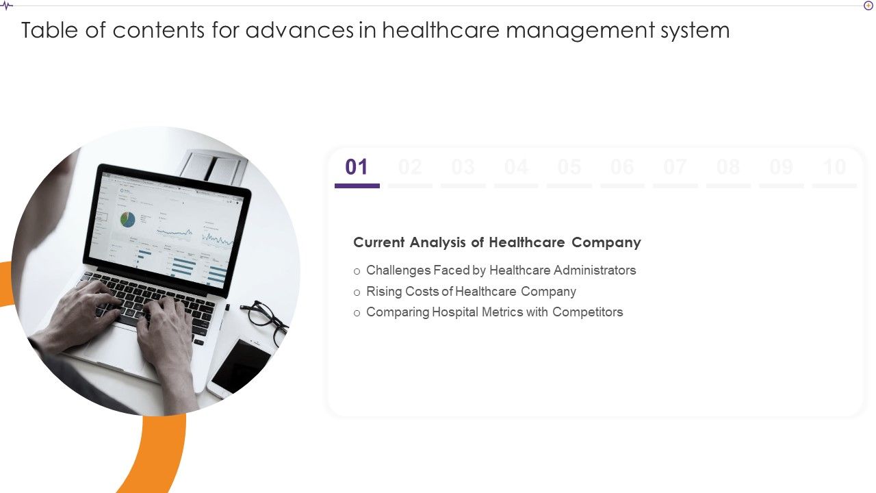 Table_Of_Contents_For_Advances_In_Healthcare_Management_System_Diagrams_PDF_Slide_1.jpg