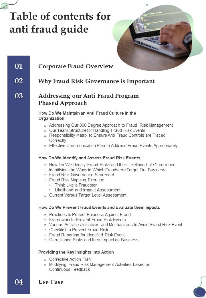 Table_Of_Contents_For_Anti_Fraud_Guide_One_Pager_Sample_Example_Document_Slide_1.jpg