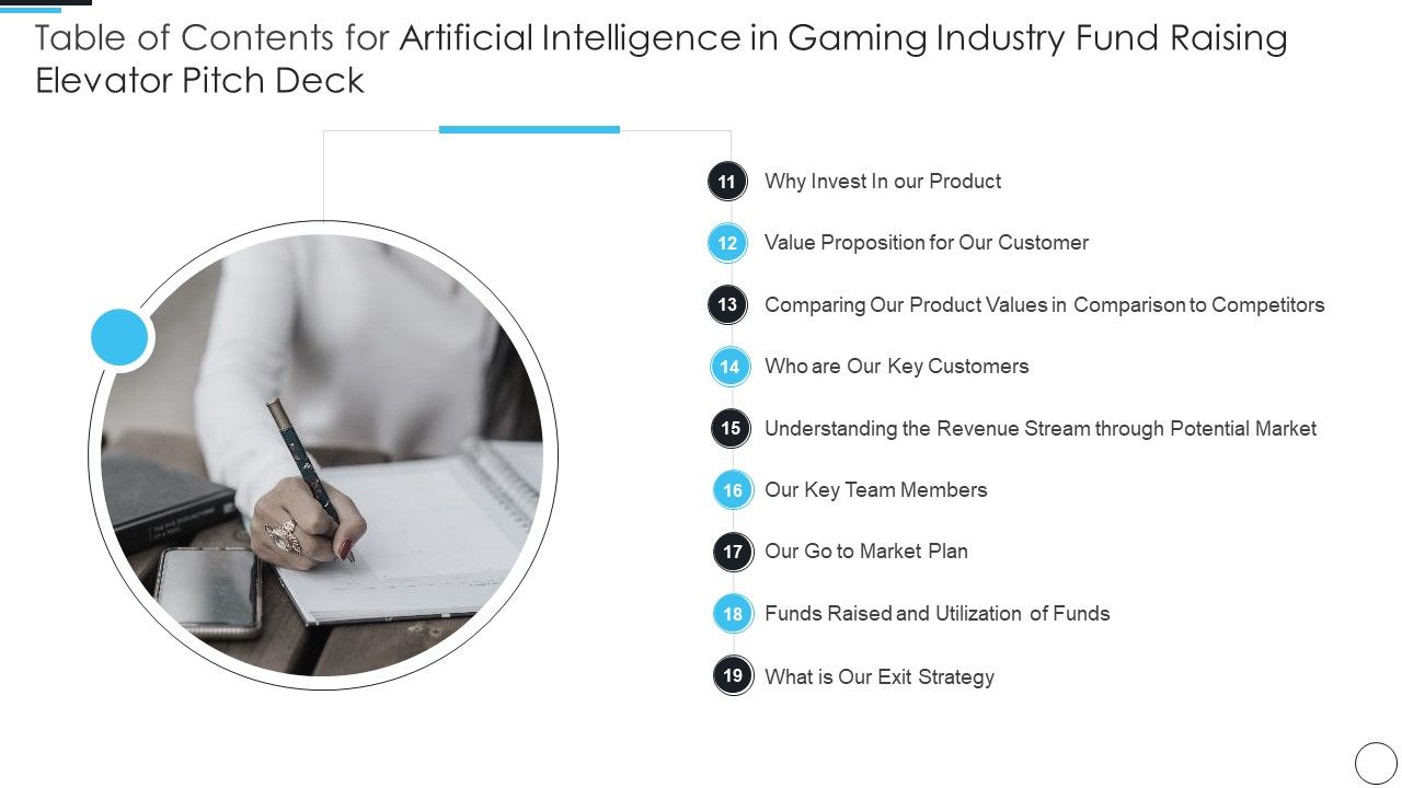 Table_Of_Contents_For_Artificial_Intelligence_In_Gaming_Industry_Fund_Raising_Elevator_Pitch_Deck_Ideas_PDF_Slide_1.jpg